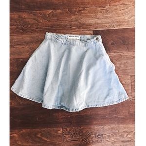 Denim circle skirt from American Apparel